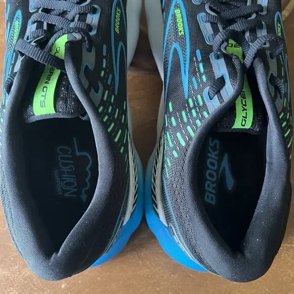 Brooks Glycerin GTS 20 Supportive Black Hawaiian Ocean Running Men's 11 Shoes - Picture 16 of 16